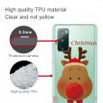 Samsung Galaxy A31 Case,Merry Christmas Pattern Case Silcione Clear Protective Shockproof Cover