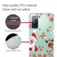 Samsung Galaxy A51 4G 6.5 inches Case,Merry Christmas Pattern Case Silcione Clear Protective Shockproof Cover