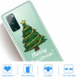 Samsung Galaxy A71 4G 6.7 inches Case,Merry Christmas Pattern Case Silcione Clear Protective Shockproof Cover