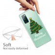 Samsung Galaxy A71 4G 6.7 inches Case,Merry Christmas Pattern Case Silcione Clear Protective Shockproof Cover