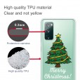 Samsung Galaxy A71 4G 6.7 inches Case,Merry Christmas Pattern Case Silcione Clear Protective Shockproof Cover