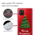 Samsung Galaxy A91/S10lite/M80S Case,Merry Christmas Pattern Case Silcione Clear Protective Shockproof Cover