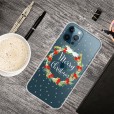 iPhone 11 6.1 inches 2019 Case,Merry Christmas Pattern Case Silcione Clear Protective Shockproof Cover