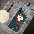 iPhone11 Pro 5.8 Inches 2019 Case,Merry Christmas Pattern Case Silcione Clear Protective Shockproof Cover