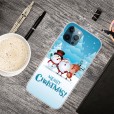 iPhone12 Pro(6.1 inches) 2020 Release Case,Merry Christmas Pattern Case Silcione Clear Protective Shockproof Cover