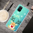 OnePlus 8 Case ,Merry Christmas Pattern Case Silcione Clear Protective Shockproof Cover