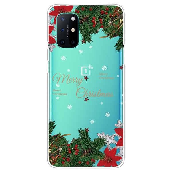 OnePlus 8 Pro Case ,Merry Christmas Pattern Case Silcione Clear Protective Shockproof Cover