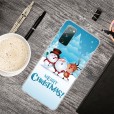 Samsung Galaxy S20FE 6.5 inch 4G &5G Case,Merry Christmas Pattern Case Silcione Clear Protective Shockproof Cover