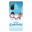 Samsung Galaxy S20FE 6.5 inch 4G &5G Case,Merry Christmas Pattern Case Silcione Clear Protective Shockproof Cover