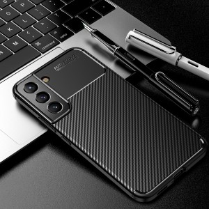 Shockproof Rubber Soft Slim TPU Carbon Fiber Patterned Protector Back Cover, For Samsung Galaxy A02