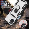 Rugged Ring Stand Shockproof Hard Smart Phone Case Cover