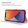 Beautiful Gradient Color Luxury Wallet Leather Flip Smart Phone Case Cover With Magnetic Closure