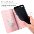 Beautiful Gradient Color Luxury Wallet Leather Flip Smart Phone Case Cover With Magnetic Closure