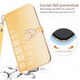 Beautiful Gradient Color Luxury Wallet Leather Flip Smart Phone Case Cover With Magnetic Closure