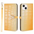 Beautiful Gradient Color Luxury Wallet Leather Flip Smart Phone Case Cover With Magnetic Closure