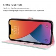 Beautiful Gradient Color Luxury Wallet Leather Flip Smart Phone Case Cover With Magnetic Closure