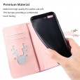 Beautiful Gradient Color Luxury Wallet Leather Flip Smart Phone Case Cover With Magnetic Closure