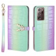 Beautiful Gradient Color Luxury Wallet Leather Flip Smart Phone Case Cover With Magnetic Closure