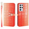 Beautiful Gradient Color Luxury Wallet Leather Flip Smart Phone Case Cover With Magnetic Closure