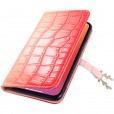 Beautiful Gradient Color Luxury Wallet Leather Flip Smart Phone Case Cover With Magnetic Closure